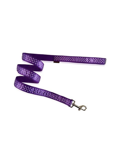 Pet Interest Dog Leash Dot Line Small Purple 15mm x 120cm