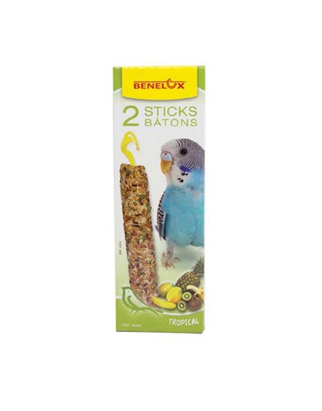 Benelux Duo Sticks For Parrots With Tropical Fruit