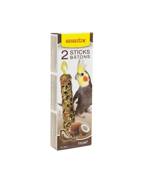 Benelux Duo Sticks Για Μεσαίους Παπαγάλους Με Καρύδα