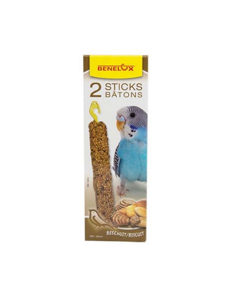 Benelux Duo Sticks For Parrots With Biscuit
