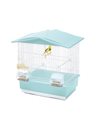 Imac Κλουβί Πουλιών Tiffany Λευκό-Γαλάζιο 42x26x42cm