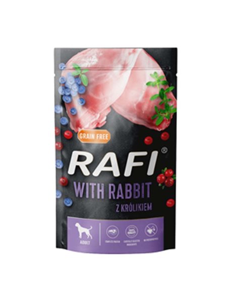 Rafi Adult Dog Rabbit, Blueberries & Cranberries 500gr