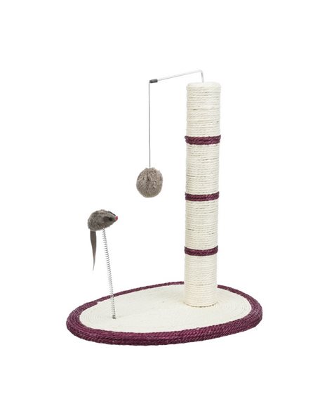 Trixie Scratching Post With Mouse & Fluffy Ball 50cm