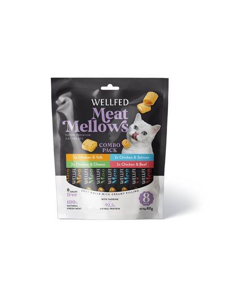 Wellfed Meat Mellows Combo Pack 8x10gr