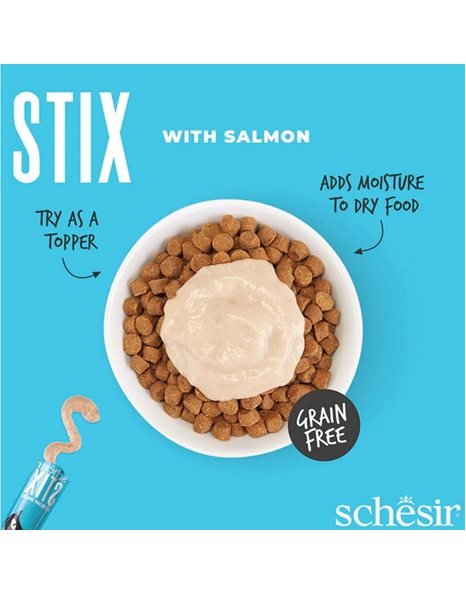Schesir Stix Creamy Snacks Σολομός 6x15gr