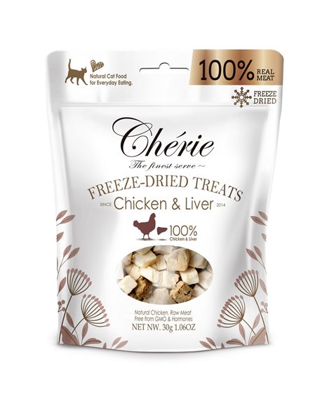 Cherie Freeze-Dried Λιχουδιά Συκώτι Και Κοτόπουλο 30gr