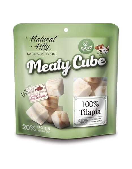 Natural Kitty Meaty Cube Τιλάπια 60gr