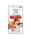 Natural Kitty Creamy Treat With Tuna, Salmon And Cranberry 4x12gr
